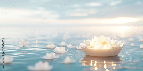 Serene Waters, Tranquil Sun...