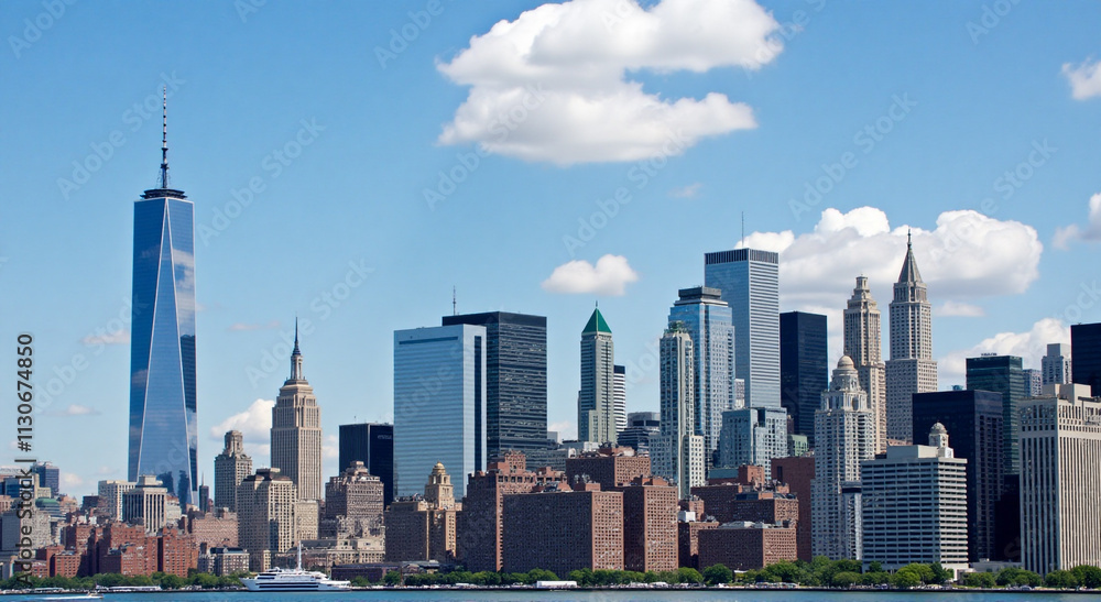 Obraz premium city skyline