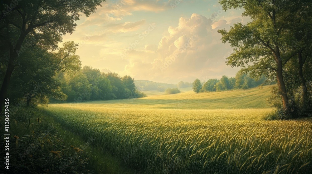 Obraz premium tranquil field