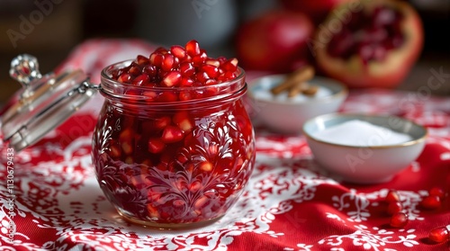 Murabba-e Anor – Pomegranate Preserves with Sugar and Aromatic Cardamom (Tajikistan Cuisine) photo