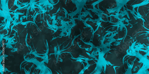 Vector colorful psychedelic liquefied. Clean blue water ripple. Modern and stylist swirl liquid. Smooth wave and glossy. Marble texture background with curved grunge texture with scratches light green