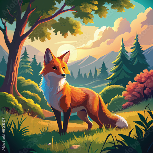 fox in the forest