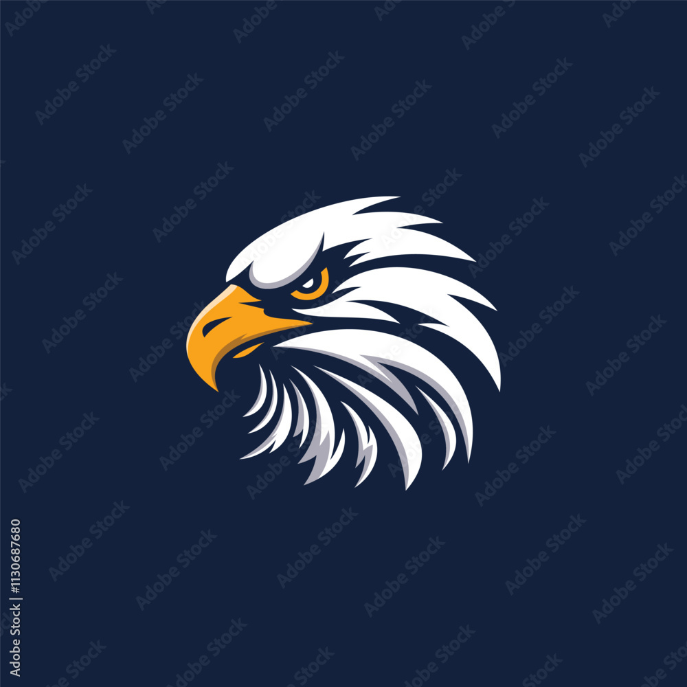 Fototapeta premium Eagle head logo template, Dynamic and Bold Eagle Logo
