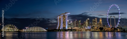 Photography view of the Singapore city