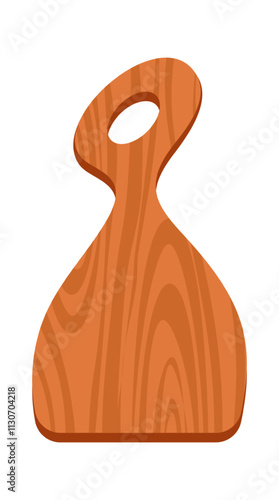 Wooden cutting board vector illustration
