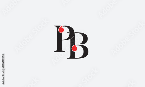 PB, BP, P, B Abstract Letters Logo Monogram