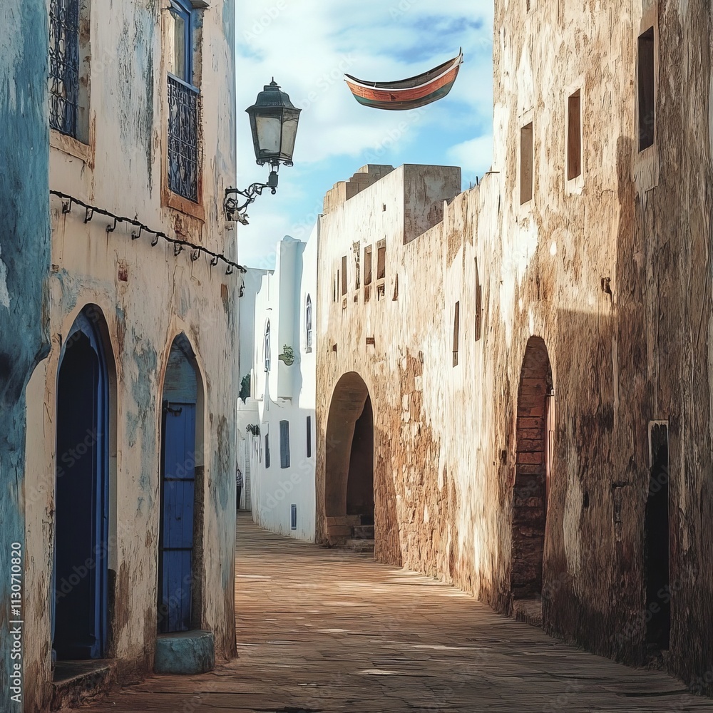 Fototapeta premium City and port on Morocco's Atlantic coast.