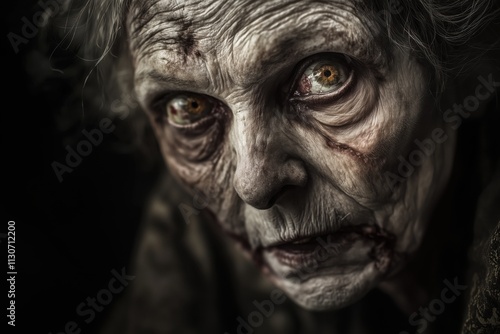 Old woman zombie.