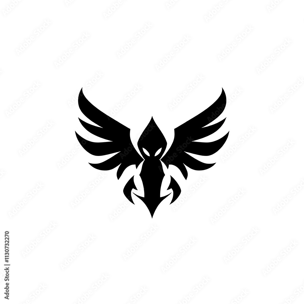 Obraz premium Majestic Winged Creature Logo Design 