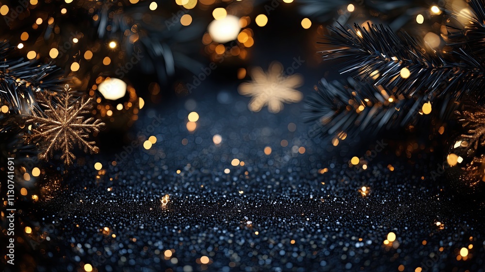 Fototapeta premium Magical Festive Scene with Bold Seasonal Colors