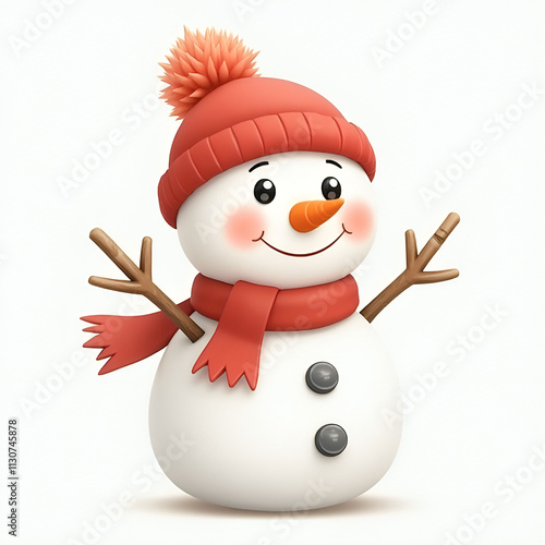 snowman with hat