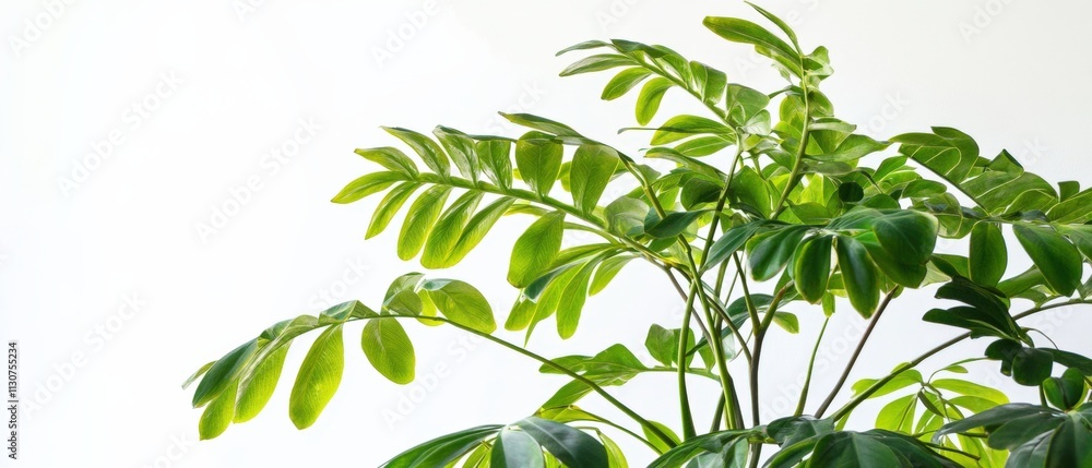 Obraz premium lush green indoor plant with vibrant leaves
