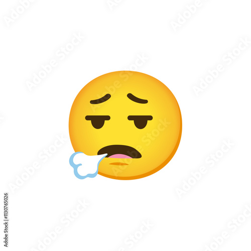 Face Exhaling Emoji
