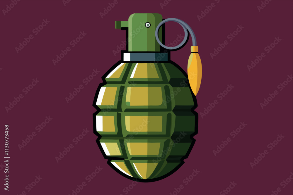 Fototapeta premium Hand Grenade Vector Illustration
