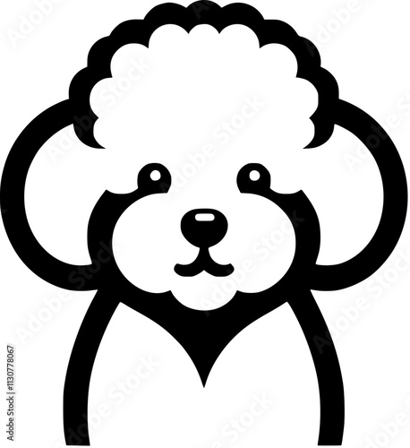 vector illustration of a cartoon dog Generative AI