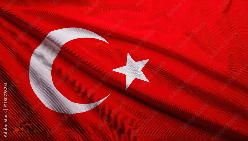 Obraz premium Flag of the Turkey