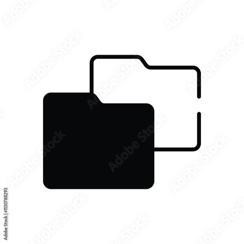 Duplicate Folder vector icon