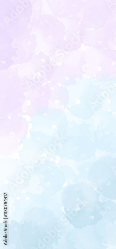 Watercolor light purple and light blue abstract cloud background wallpaper 