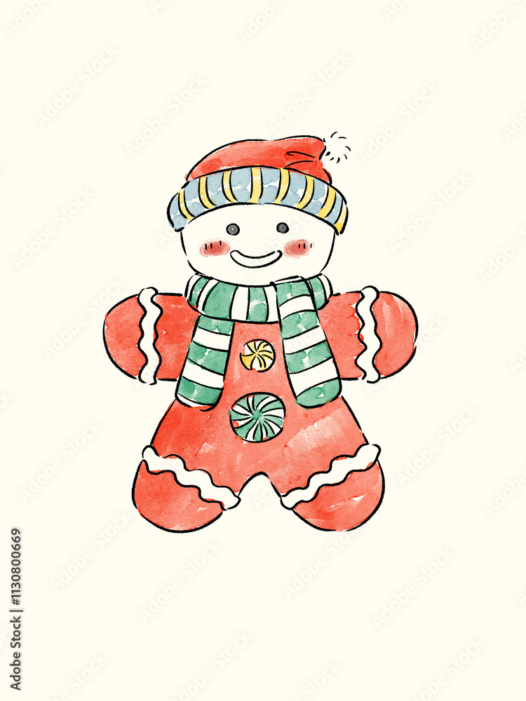 Fototapeta premium angel gingerbread man