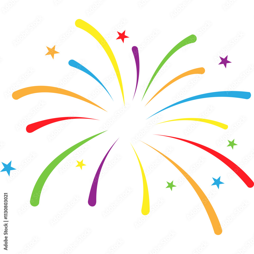 Naklejka premium Firework Celebration