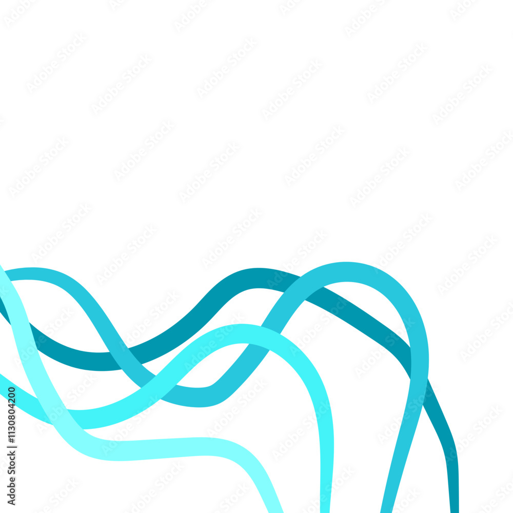 Naklejka premium Abstract Wave Corner