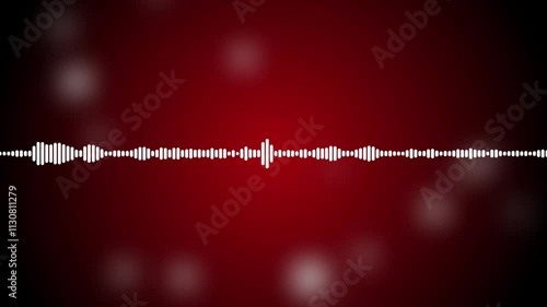  Sound Waves Animation , Oceanic Waveform Visual for Audio-Driven Projects and Music Visualizers Background for Audio. Equalizer Bars In Waveform Audio Spectrum.