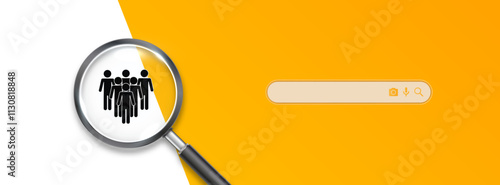 We're hiring vacant concept. Minimal business recruiting announcement. Vector.