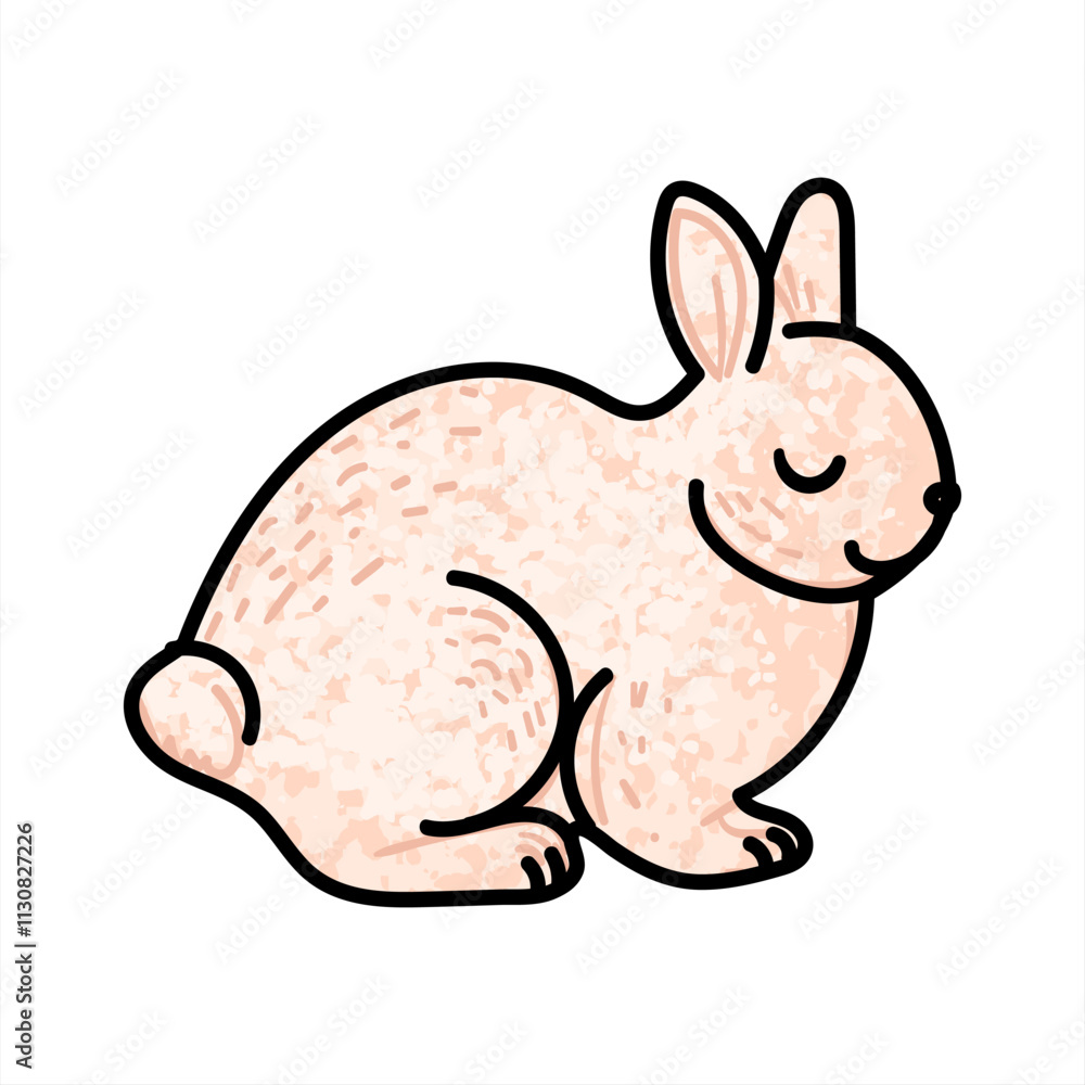 Obraz premium Rabbit Colorful Illustration
