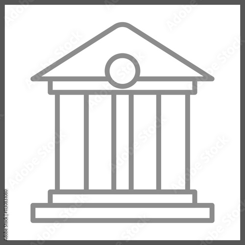 Bank Building icon Design