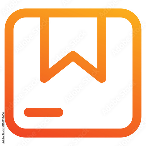 bookmark icon element for design