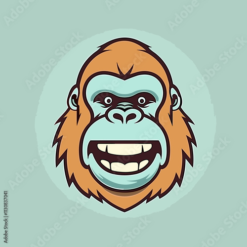 Gorilla cute illustration