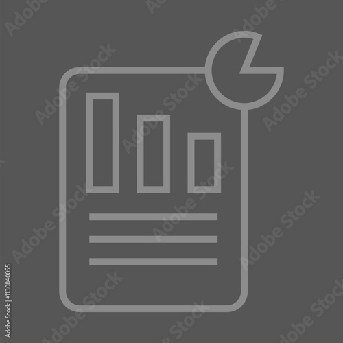 Financial Report icon Design