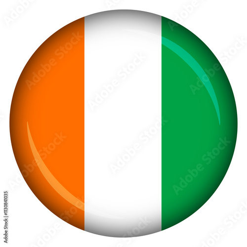 Free Download Ivory coast flag circle pin and badge - GFXLoad