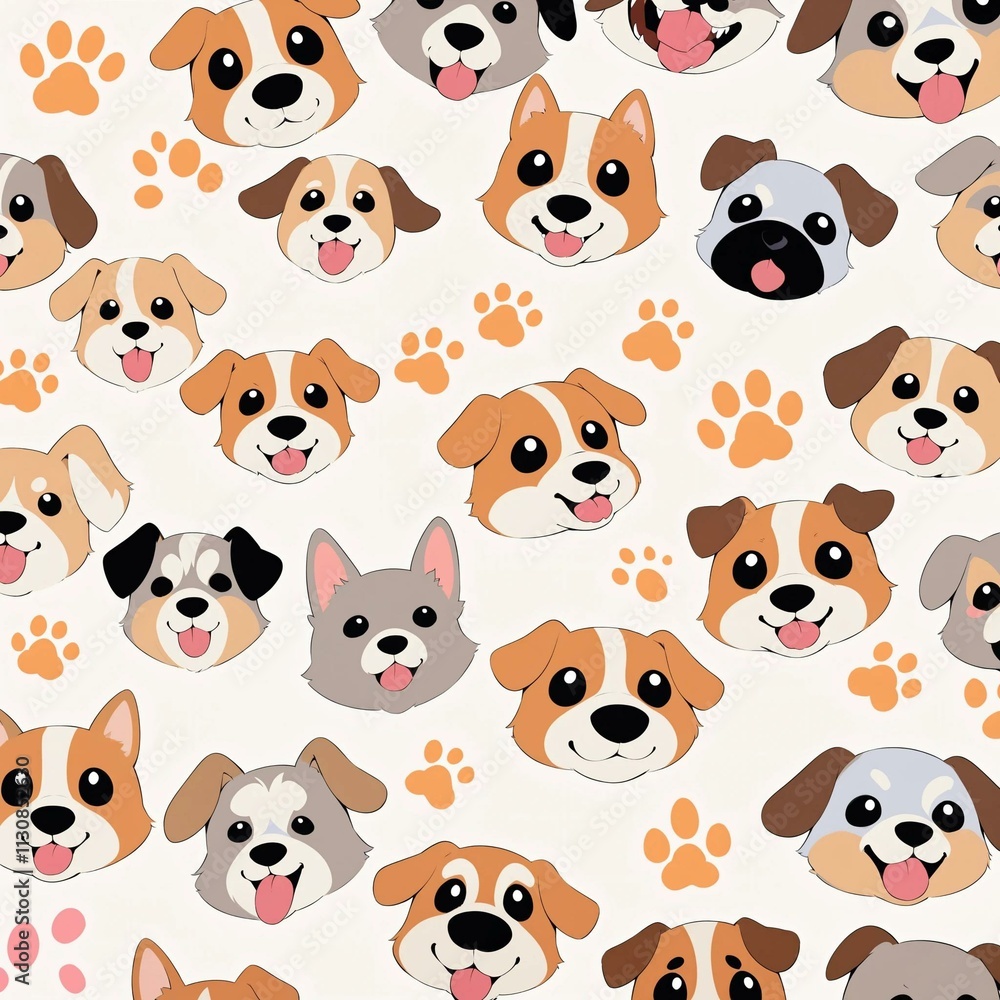 Obraz premium seamless pattern with animals
