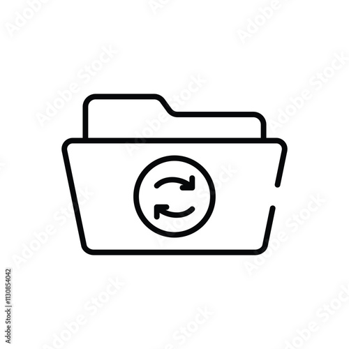 Refresh Folder vector icon