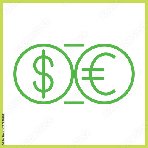 Currency Exchange icon Design