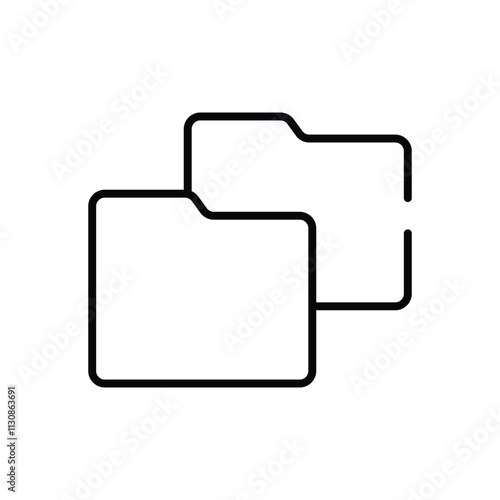 Duplicate Folder vector icon