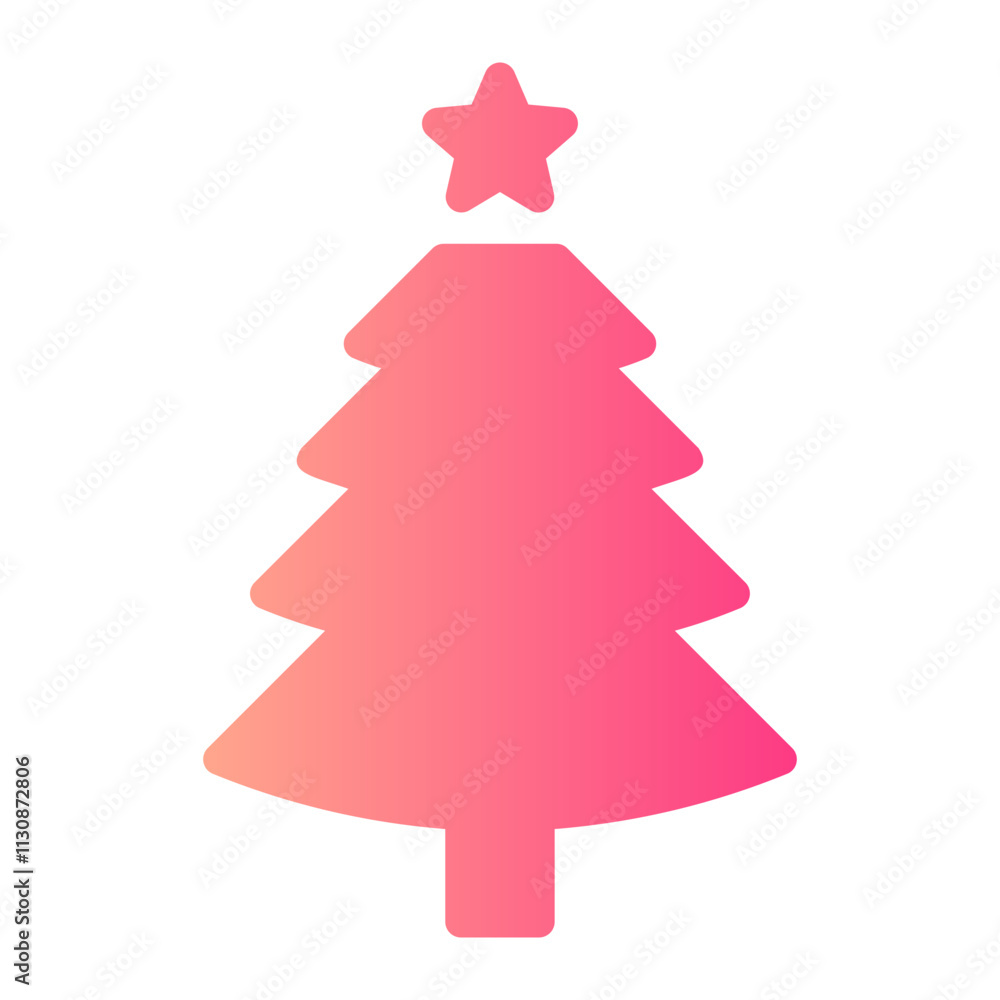 Fototapeta premium trees gradient icon