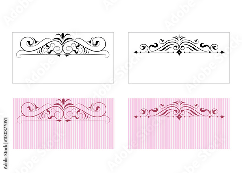 Set of digital pictures, frames and labels, vintage style. Suitable for decoration of cosmetics, pharmacy products. Vector illustration. Aged paper effect. EPS 10	
