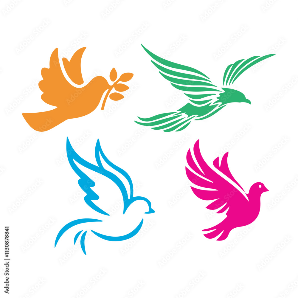 Fototapeta premium Birds Icon Vector Art