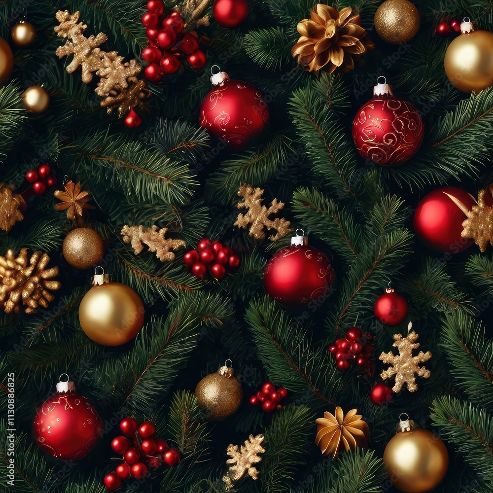 Fototapeta premium Christmas tree in the snow