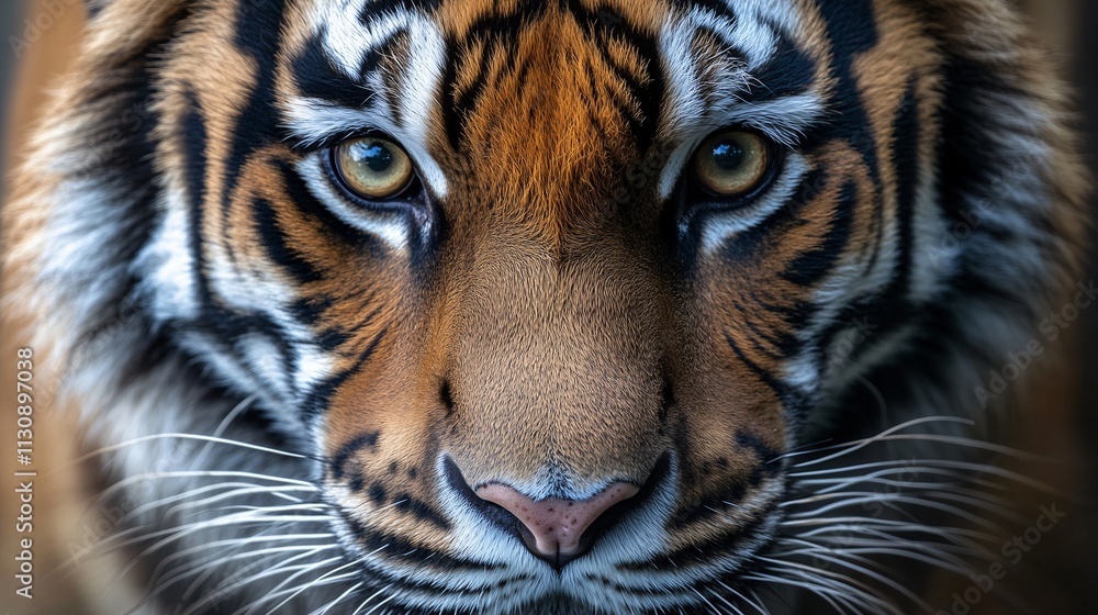 Obraz premium Close Up Portrait of a Tiger in the Jungle