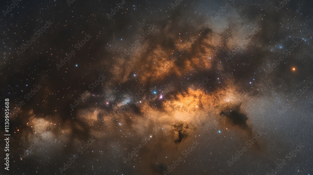 Obraz premium Celestial Nebula Starfield Cosmic Dust Cloudscape