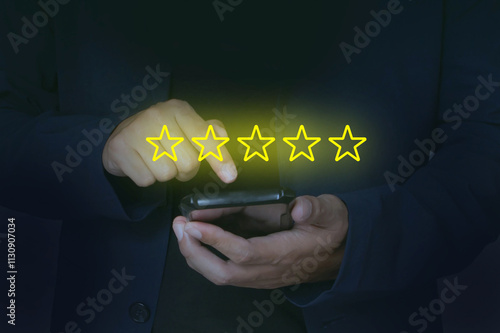 5-Star Customer Satisfaction Survey: Service Quality concept