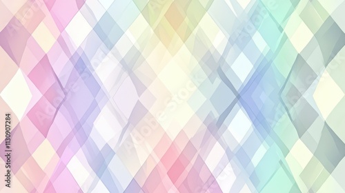 A vibrant abstract background featuring soft pastel colors in a geometric diamond pattern.