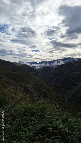sunset over the mountains