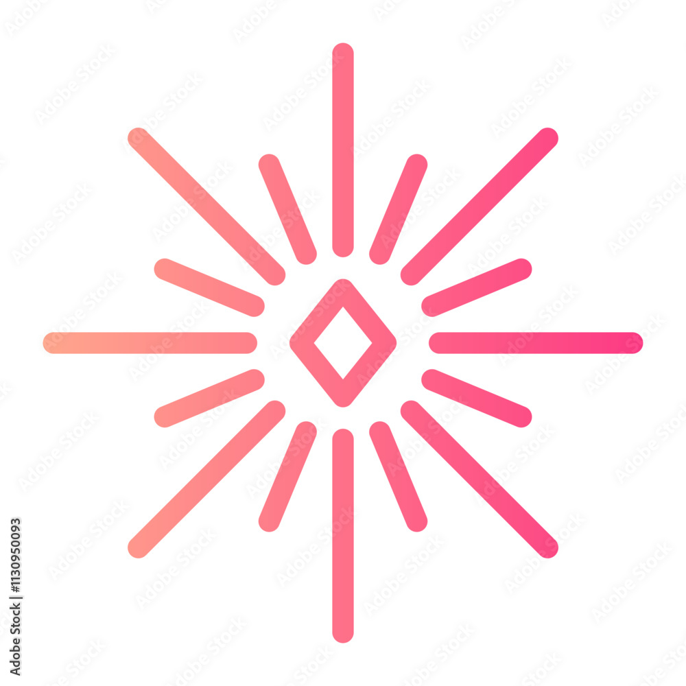 Obraz premium firework gradient icon