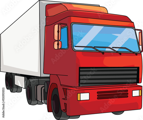 Truck isolated on white background