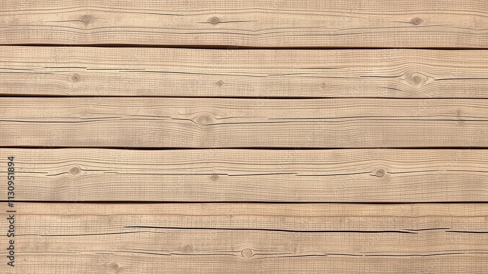Fototapeta premium Close-up shot of weathered, aged wooden plank with rich texture and natural imperfections, perfect for background design or rustic theme, wooden plank, design, texture
