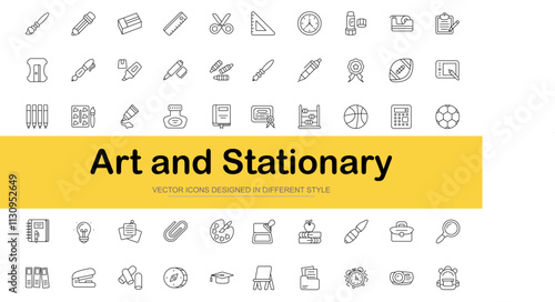 Bakery icon set. Vector illustration in modern thin line style of computer graphics related icons